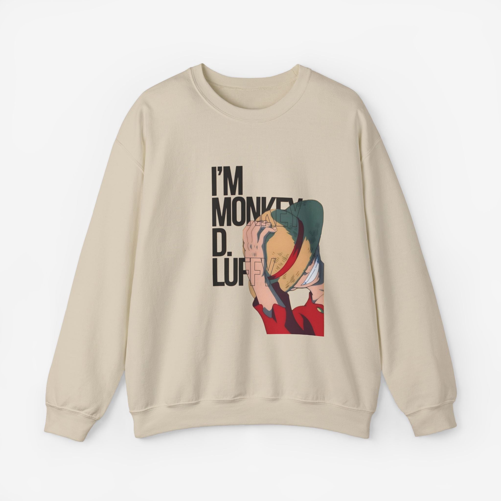 Monkey D Luffy Unisex Sweatshirt S Sand 