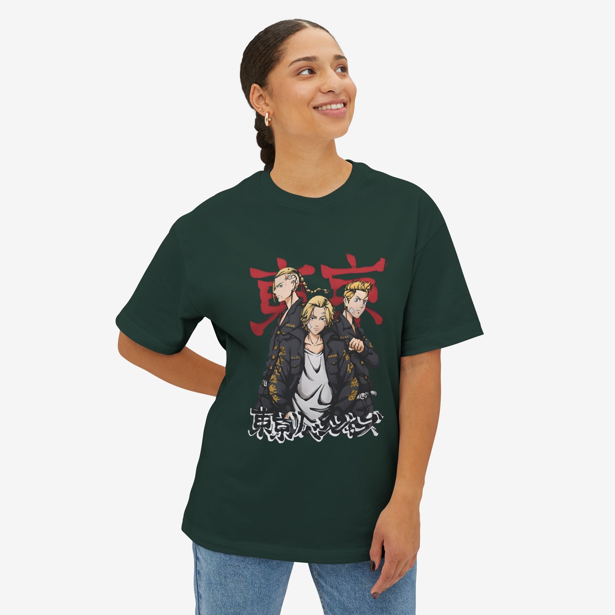 Anime-Inspired Oversized Boxy Tee