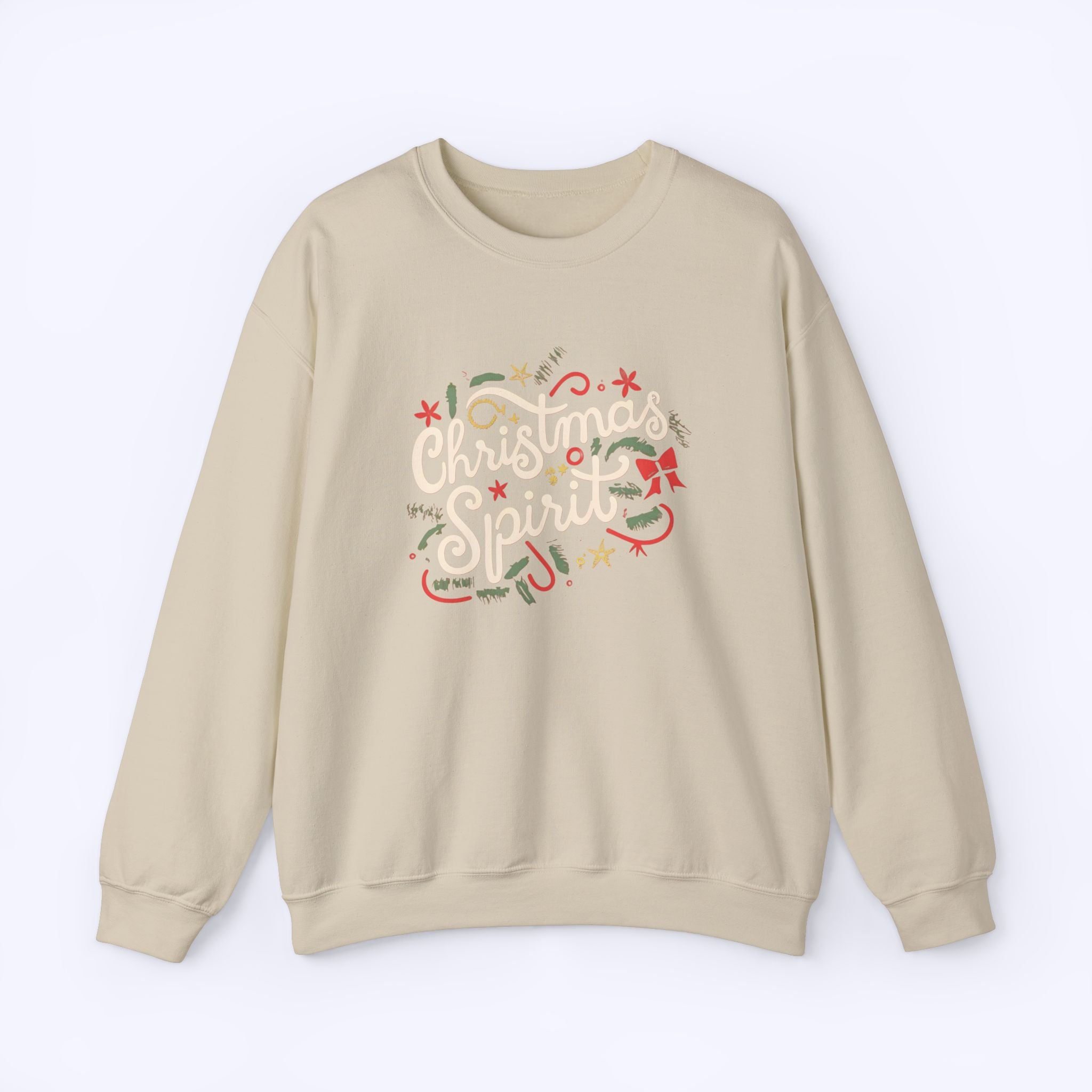 Christmas Spirit Sweatshirt Sand S 