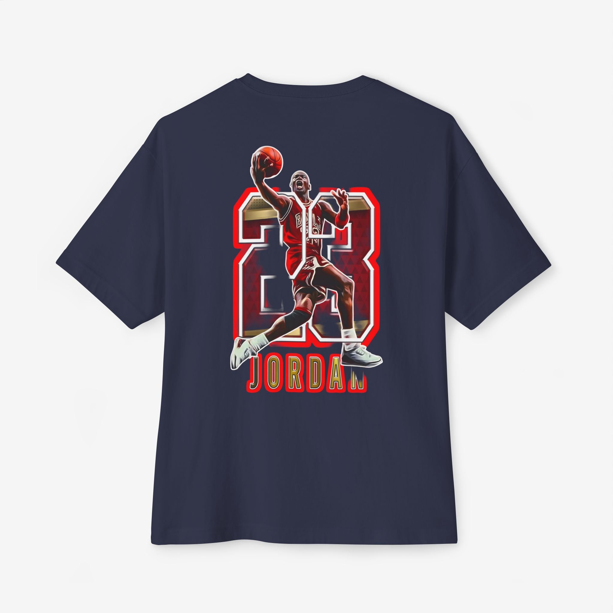 Unisex Oversized Boxy Tee - Retro Jordan 23 Graphic Tee