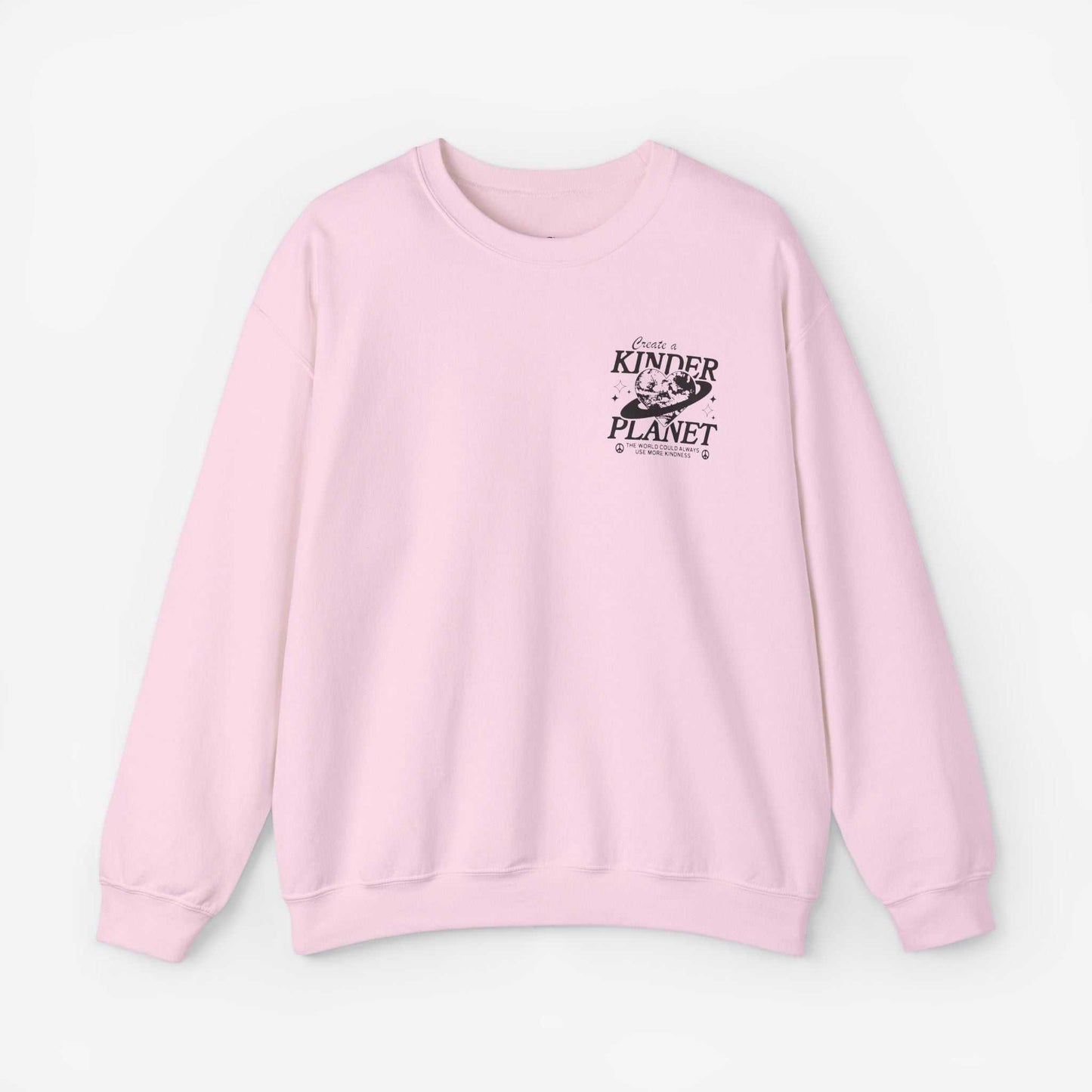 Create a Kinder Planet Sweatshirt - Unisex Crewneck for Comfort and Kindness