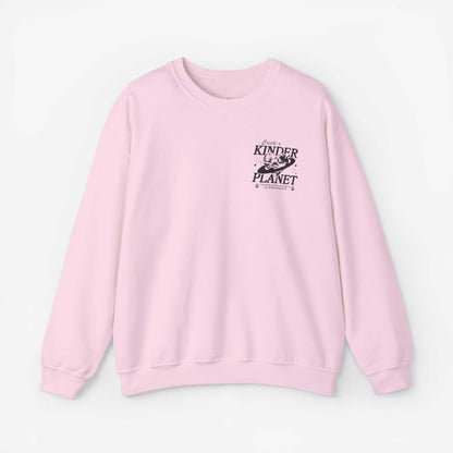 Create a Kinder Planet Sweatshirt - Unisex Crewneck for Comfort and Kindness