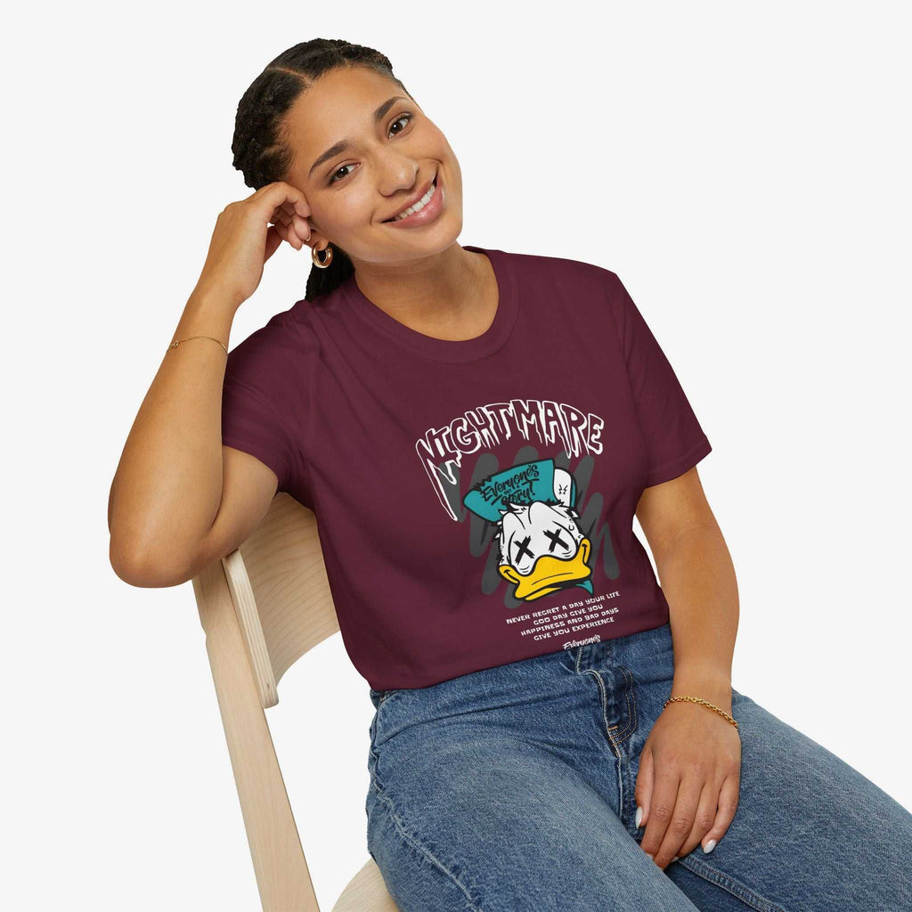 Nightmare Donald Duck Unisex Softstyle T-Shirt - Bold Graphic Tee for Fans