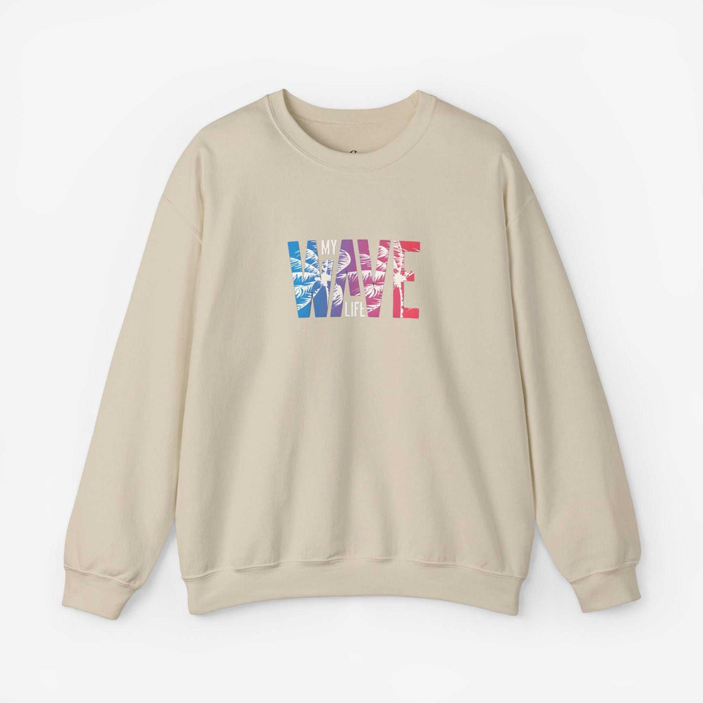 Unisex Heavy Blend™ Wave Sweatshirt - Cozy Ocean Vibe Apparel for Beach Lovers