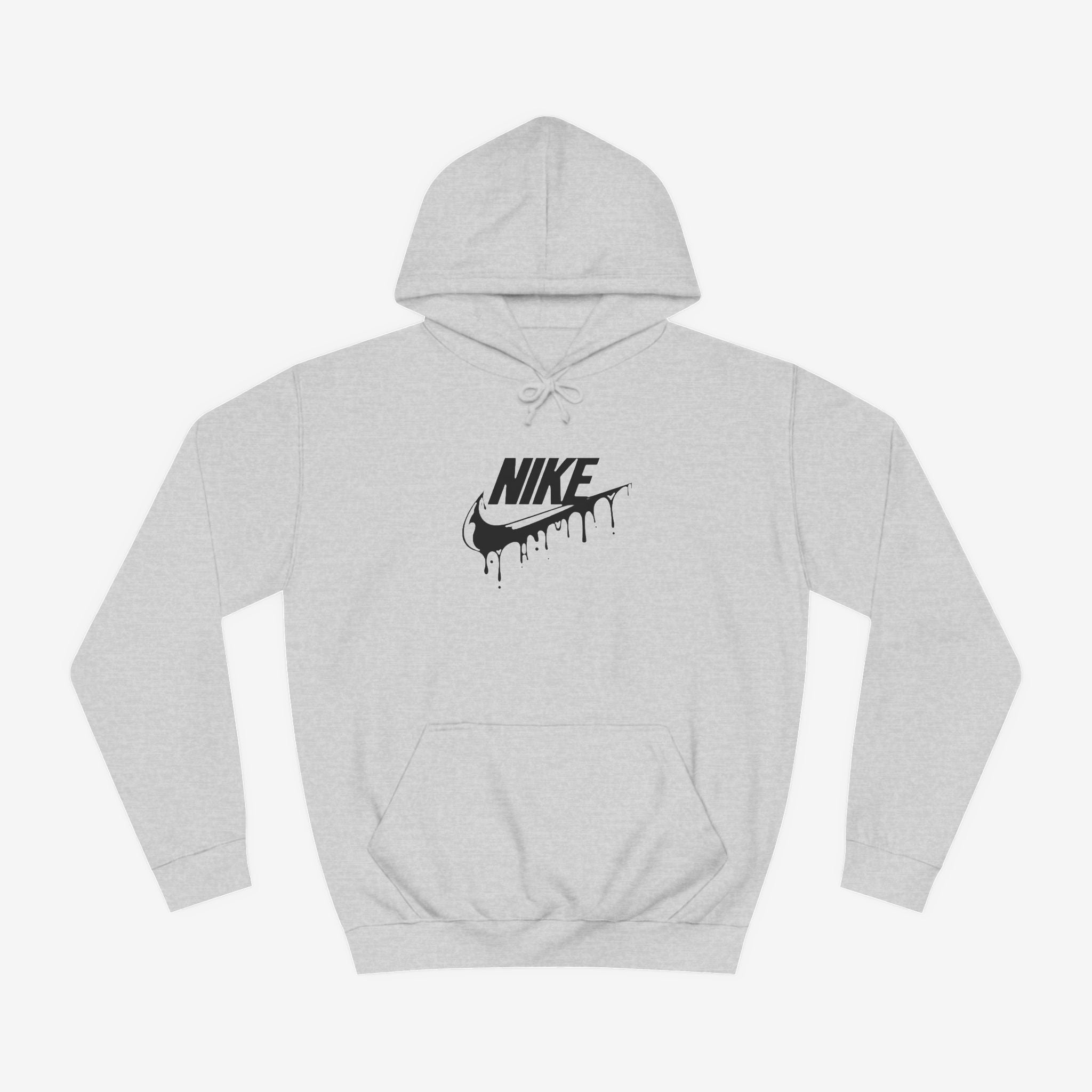 Nike  Custom Hoodie Design Heather Grey XS 