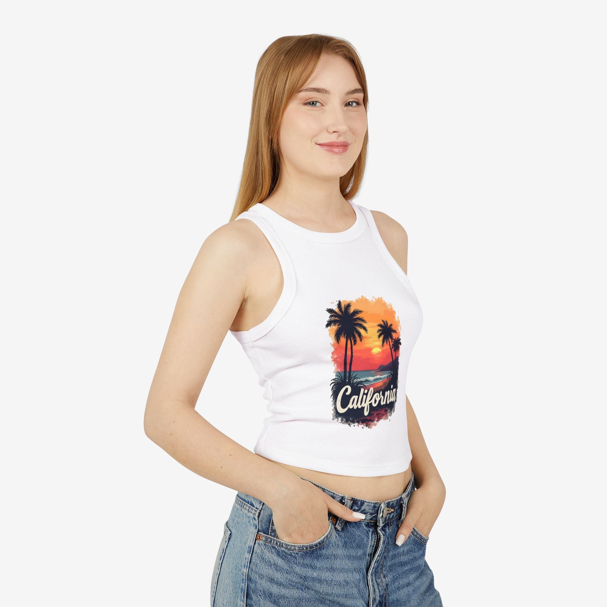 California Sunset Racer Tank Top