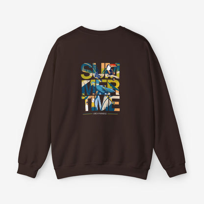Summertime Vibe Unisex Heavy Crewneck Sweatshirt