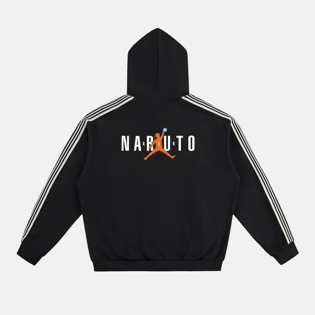 Naruto Graphic Drop-Shoulder Hoodie
