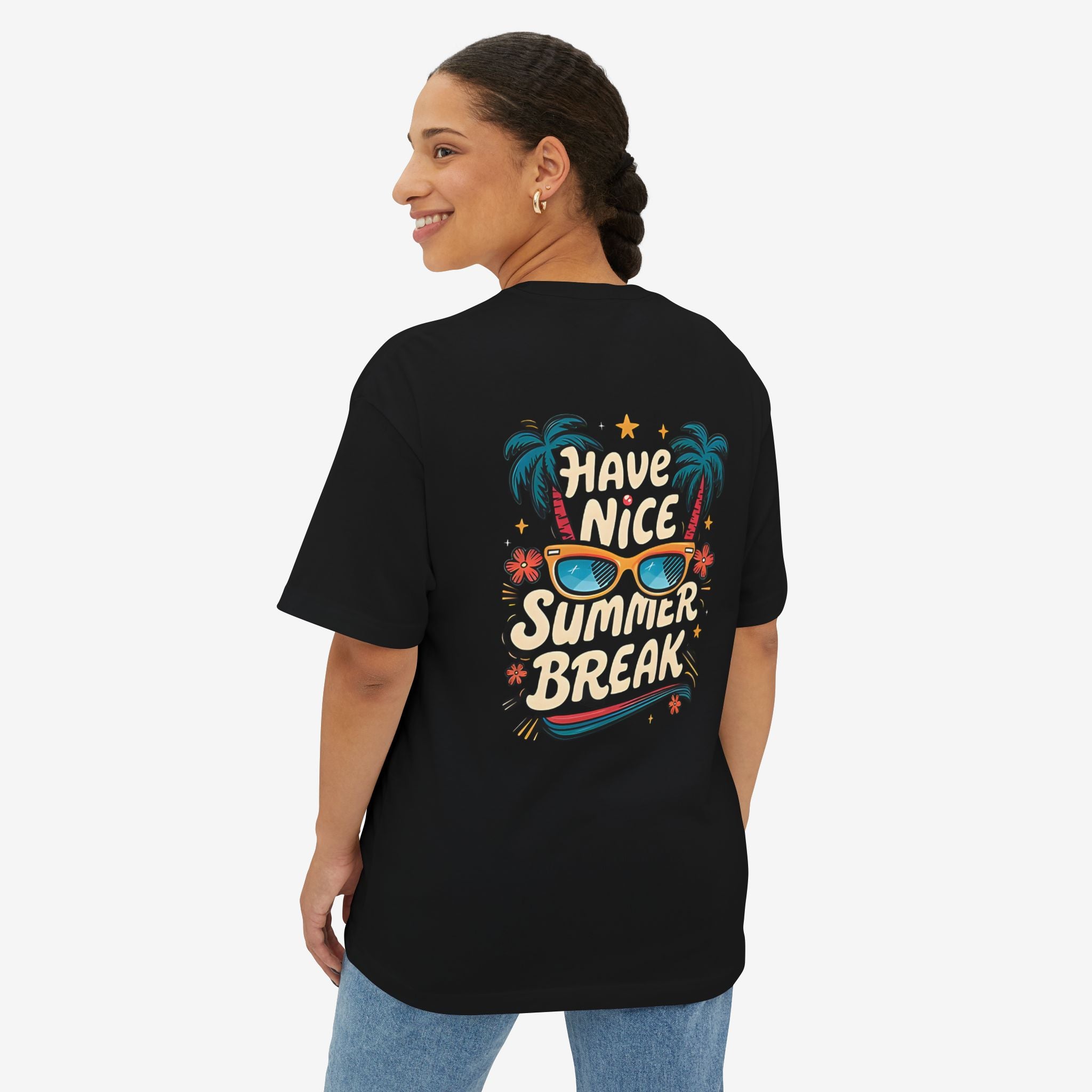 Oversized Boxy Tee - Summer Break Vibes