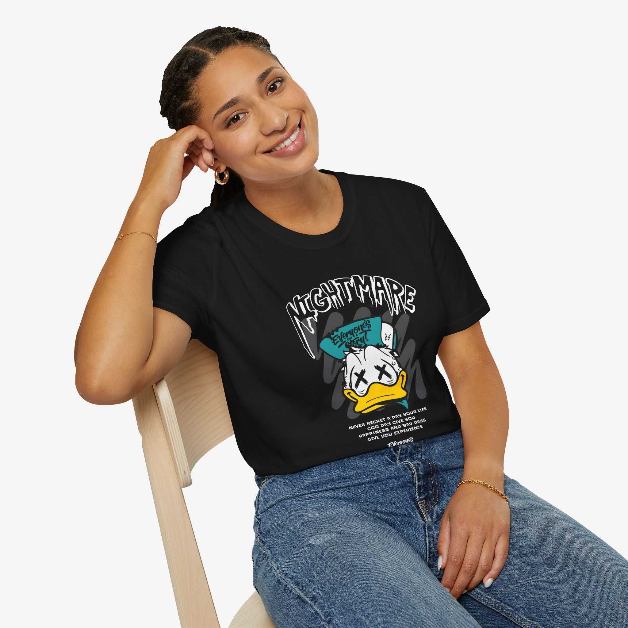 Nightmare Donald Duck Unisex Softstyle T-Shirt - Bold Graphic Tee for Fans