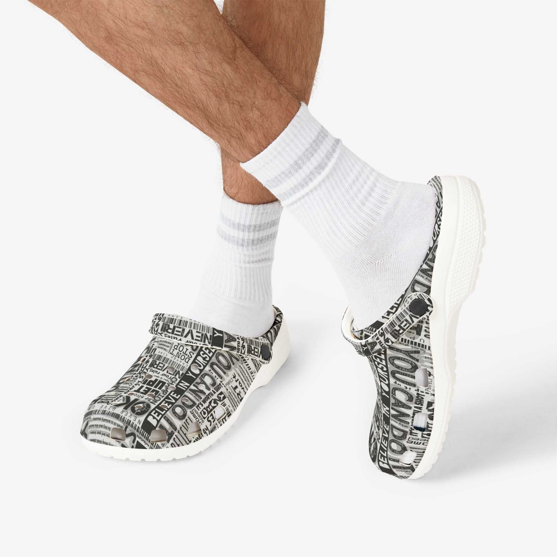 Motivational EVA Foam Rubber Shoes - Comfort & Inspiration for Every Step