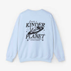 Create a Kinder Planet Sweatshirt - Unisex Crewneck for Comfort and Kindness