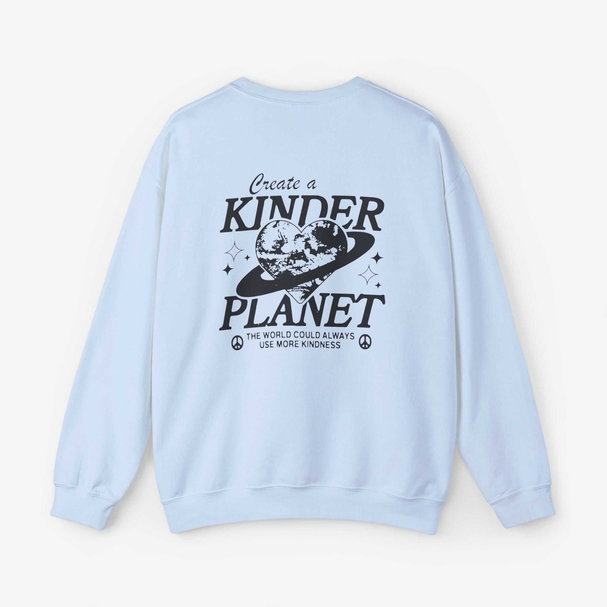 Create a Kinder Planet Sweatshirt - Unisex Crewneck for Comfort and Kindness