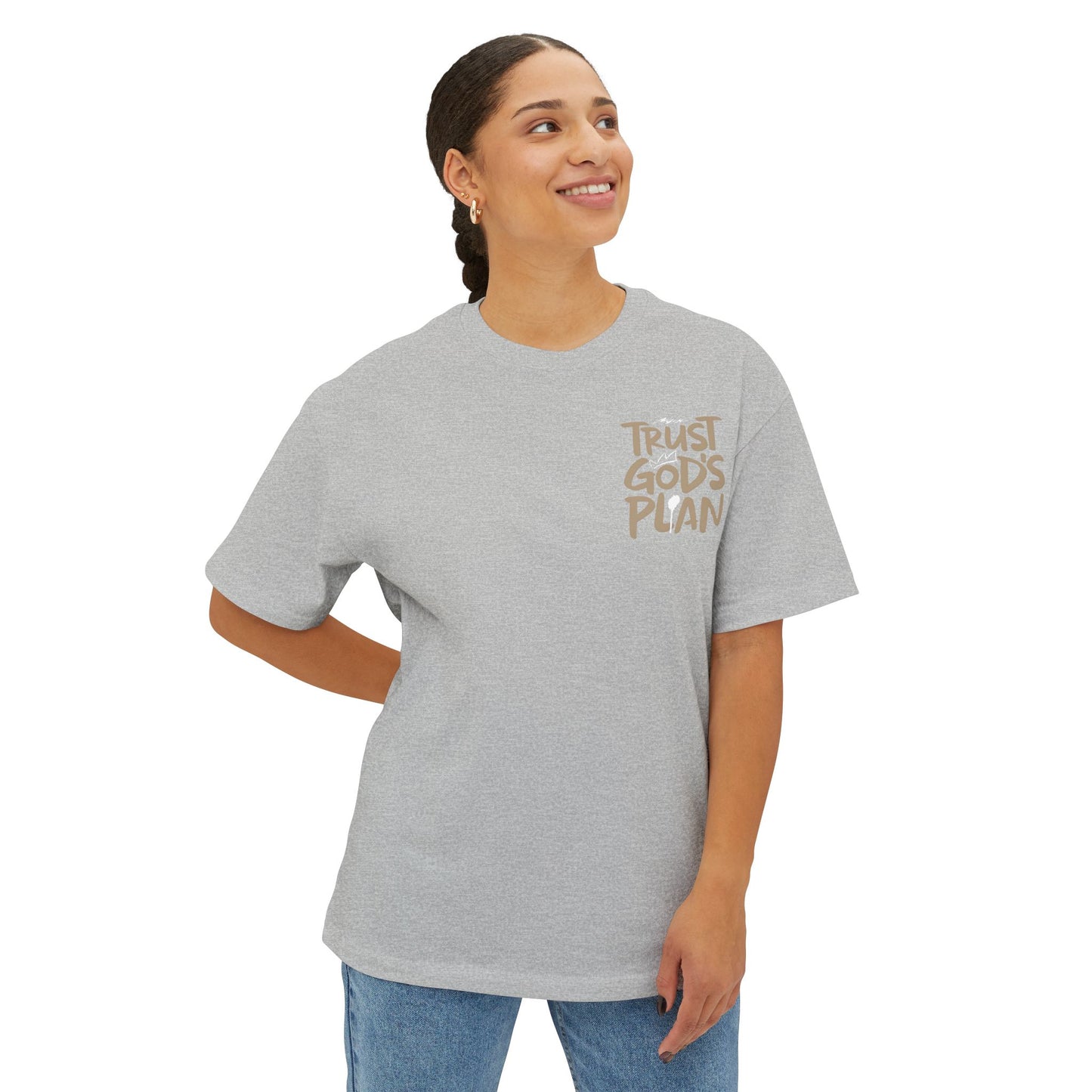 Unisex Oversized Tee - Trust God's Plan