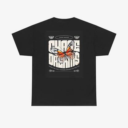 Chase Dreams Unisex Heavy Cotton Tee | Inspirational Butterfly Design