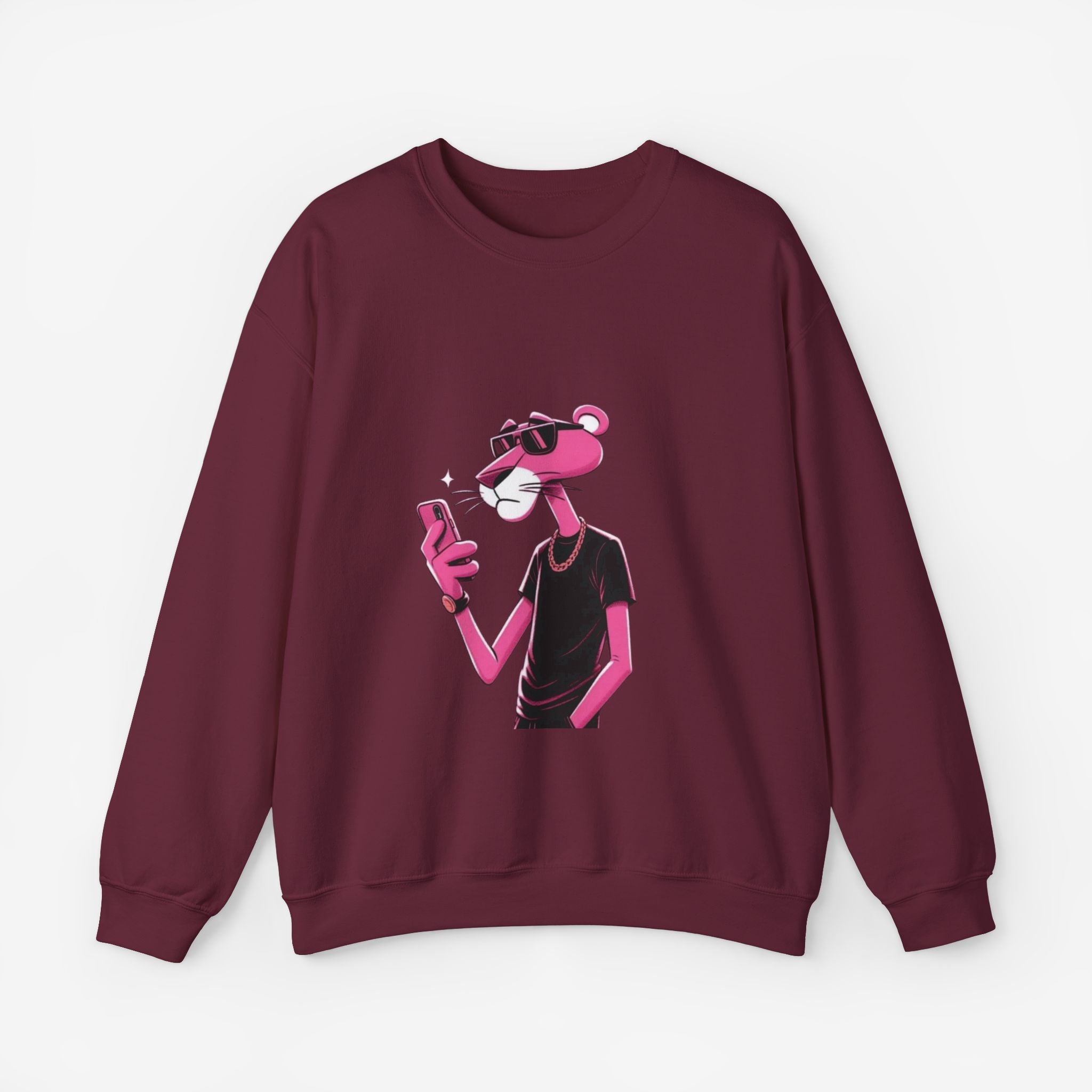PINKY PANTHER Sweatshirt S Maroon 