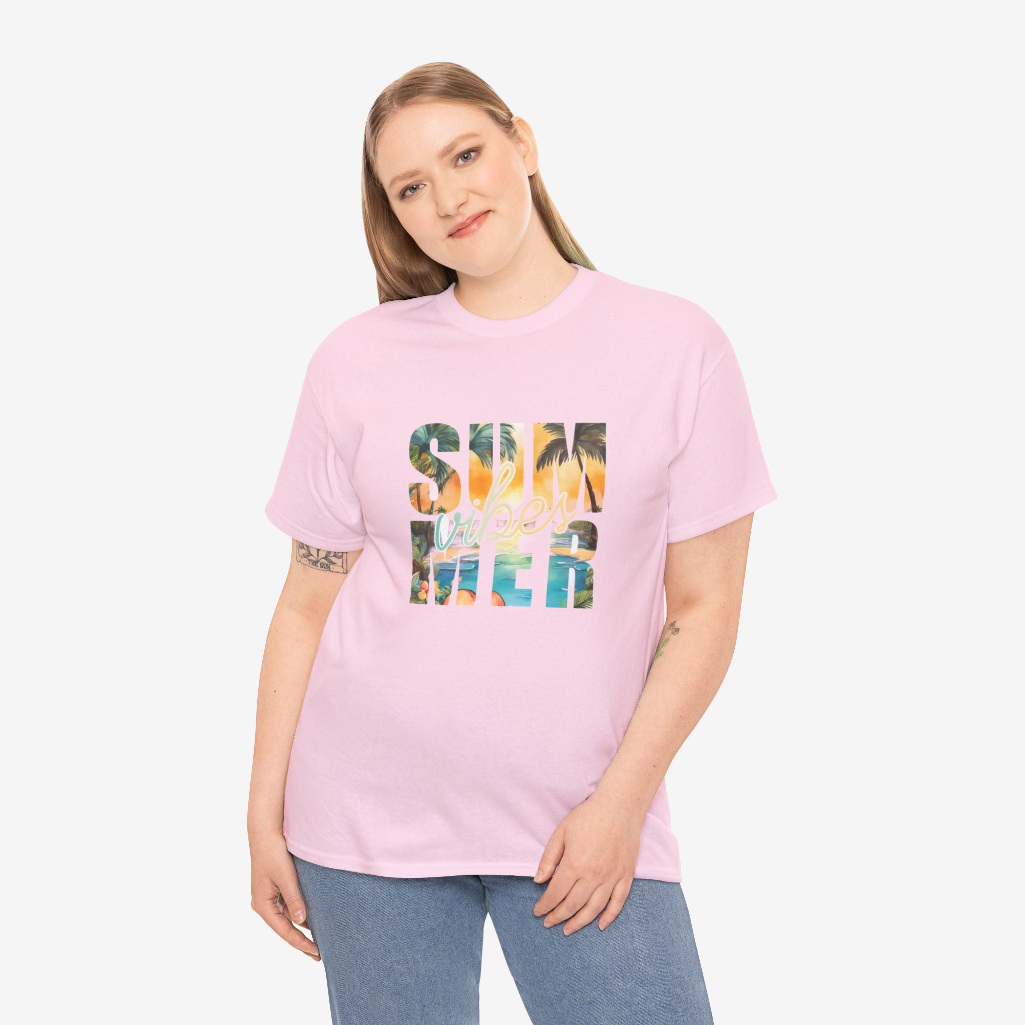 Summer Vibes Unisex Heavy Cotton Tee