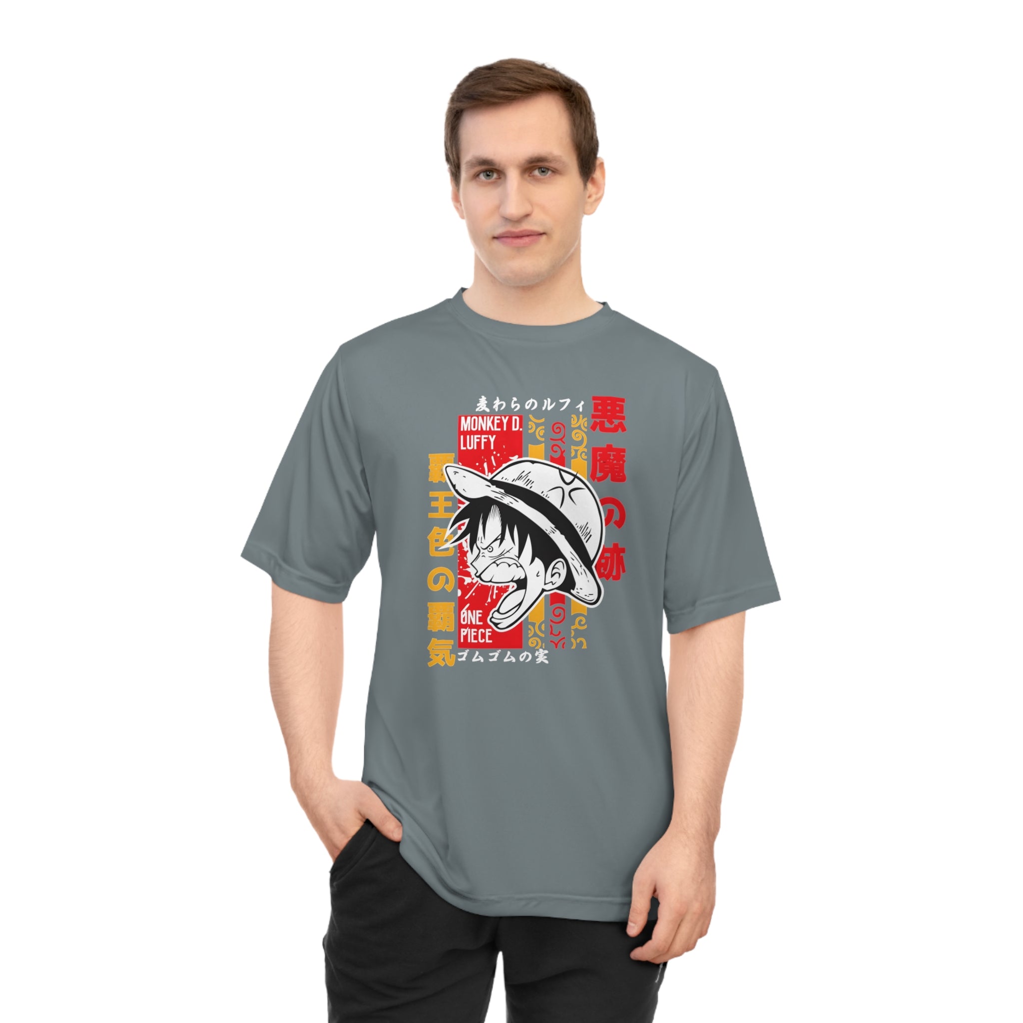 Unisex Anime Graphic Performance T-shirt, Stylish Workout Tee, Casual Wear, Gift for Gamers, Birthday Tee, Everyday Comfort