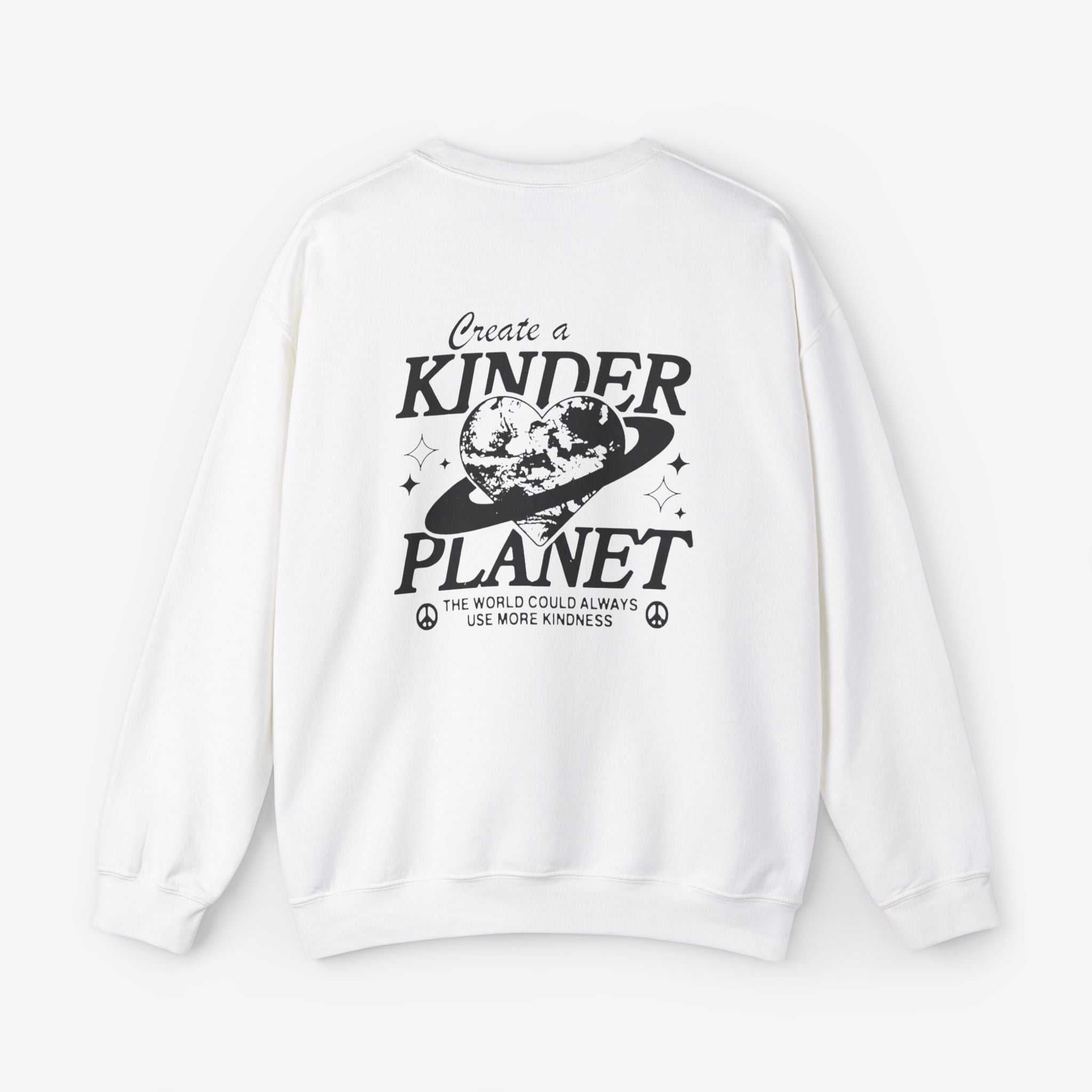 Create a Kinder Planet Sweatshirt - Unisex Crewneck for Comfort and Kindness