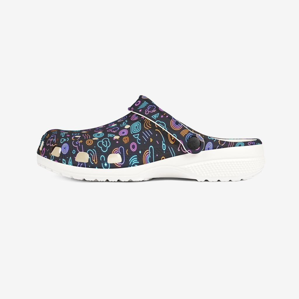 Neon Emojis Men's Clogs