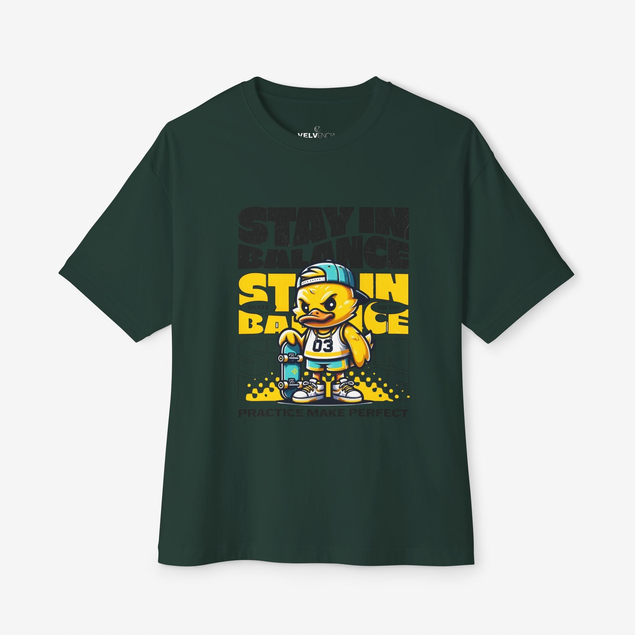 Stay in Balance Graphic Oversized Tee