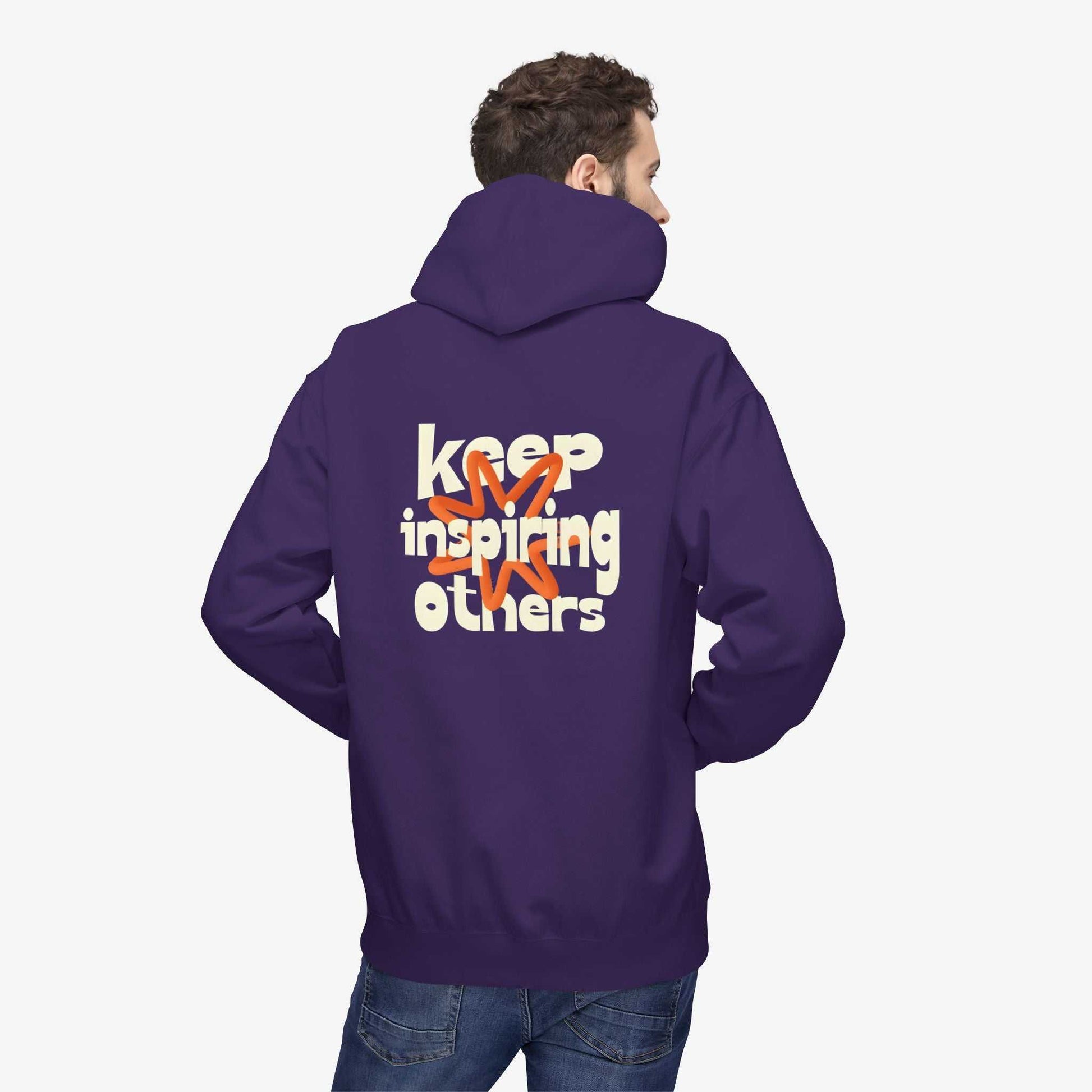 Inspirational Hoodie | Keep Inspiring Others | Unisex Midweight Fleece