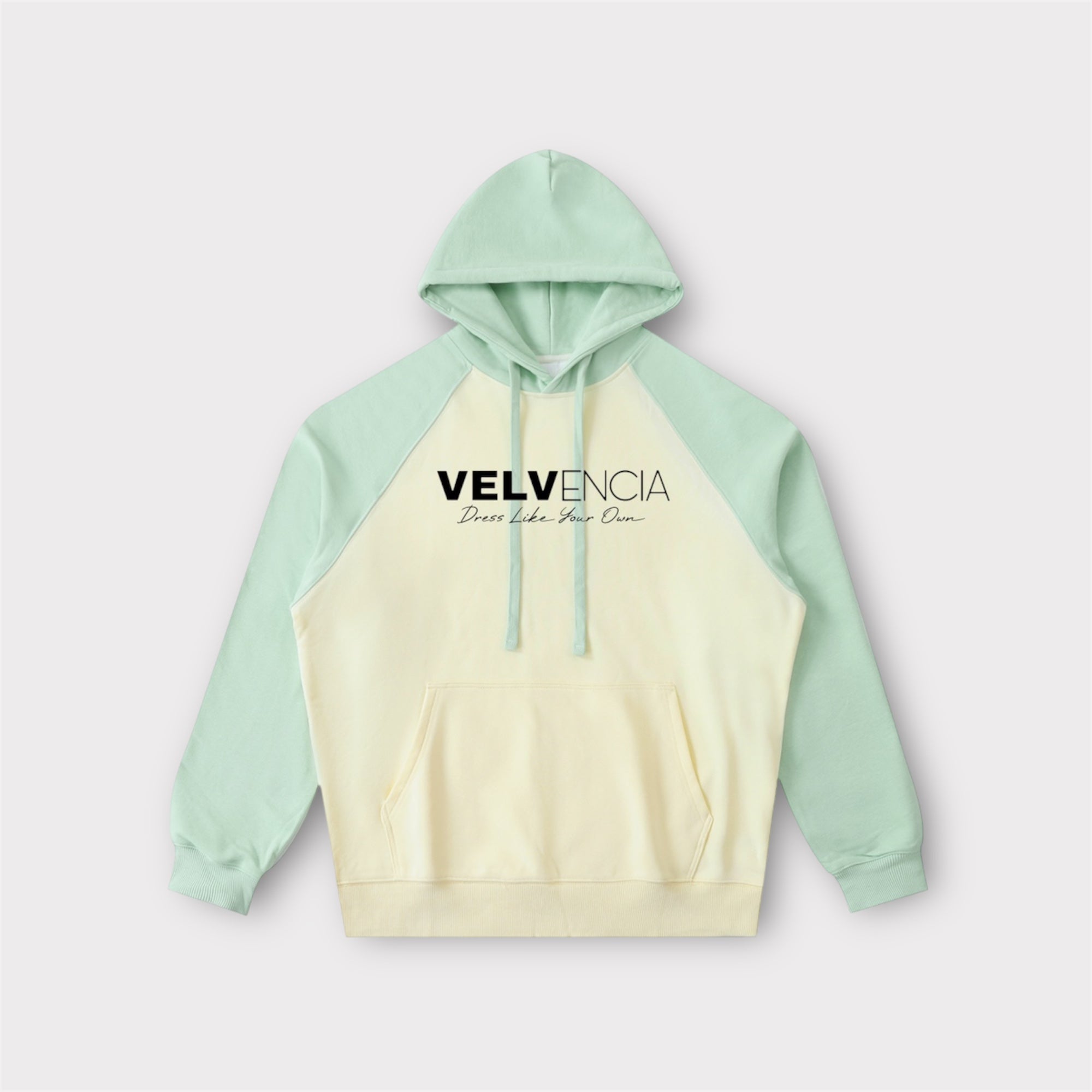 Color-Block Raglan Sleeve Hoodie