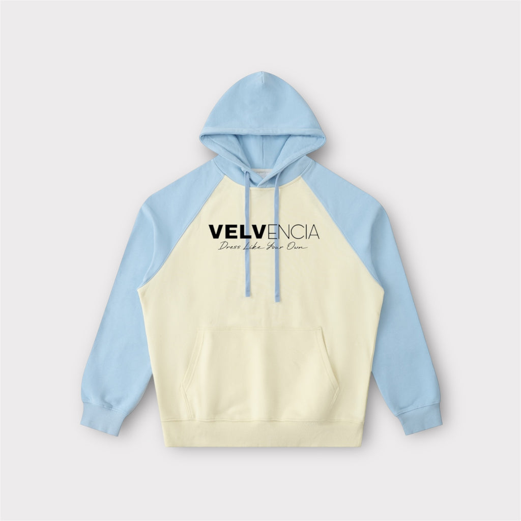 Color-Block Raglan Sleeve Hoodie