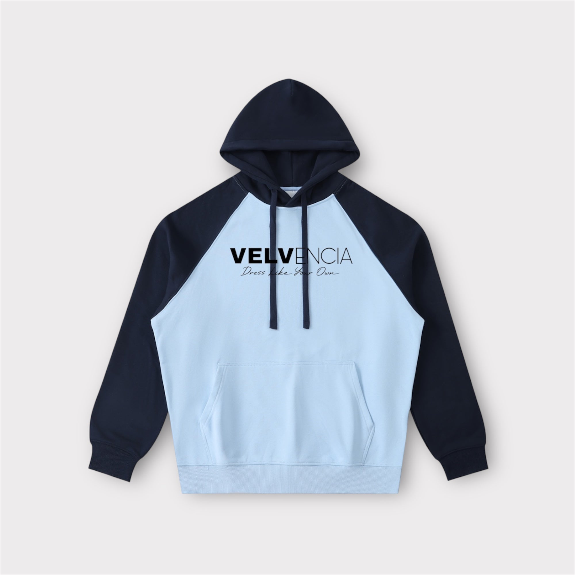 Color-Block Raglan Sleeve Hoodie