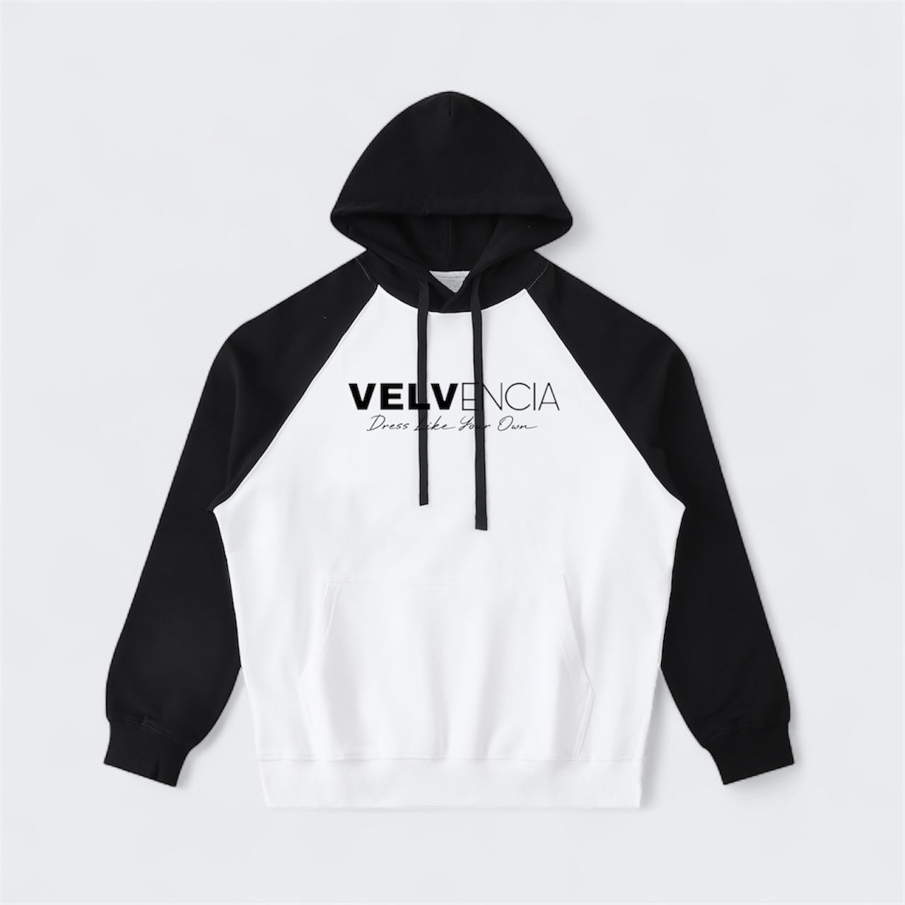 Color-Block Raglan Sleeve Hoodie