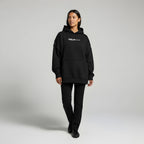 Contrast Tape Raw Edge Double Layered Hoodie