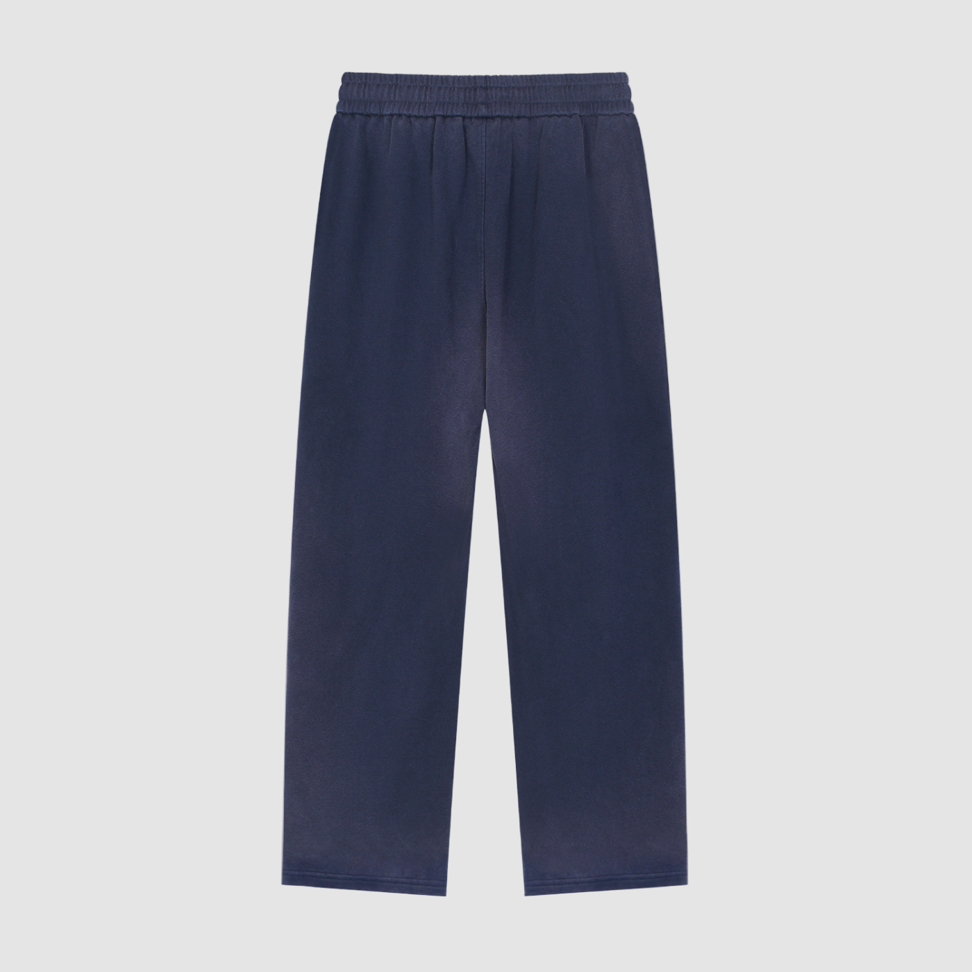 Navy blue pants on a white background