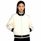 Color Block Raglan Sleeve Zip Track Jacket