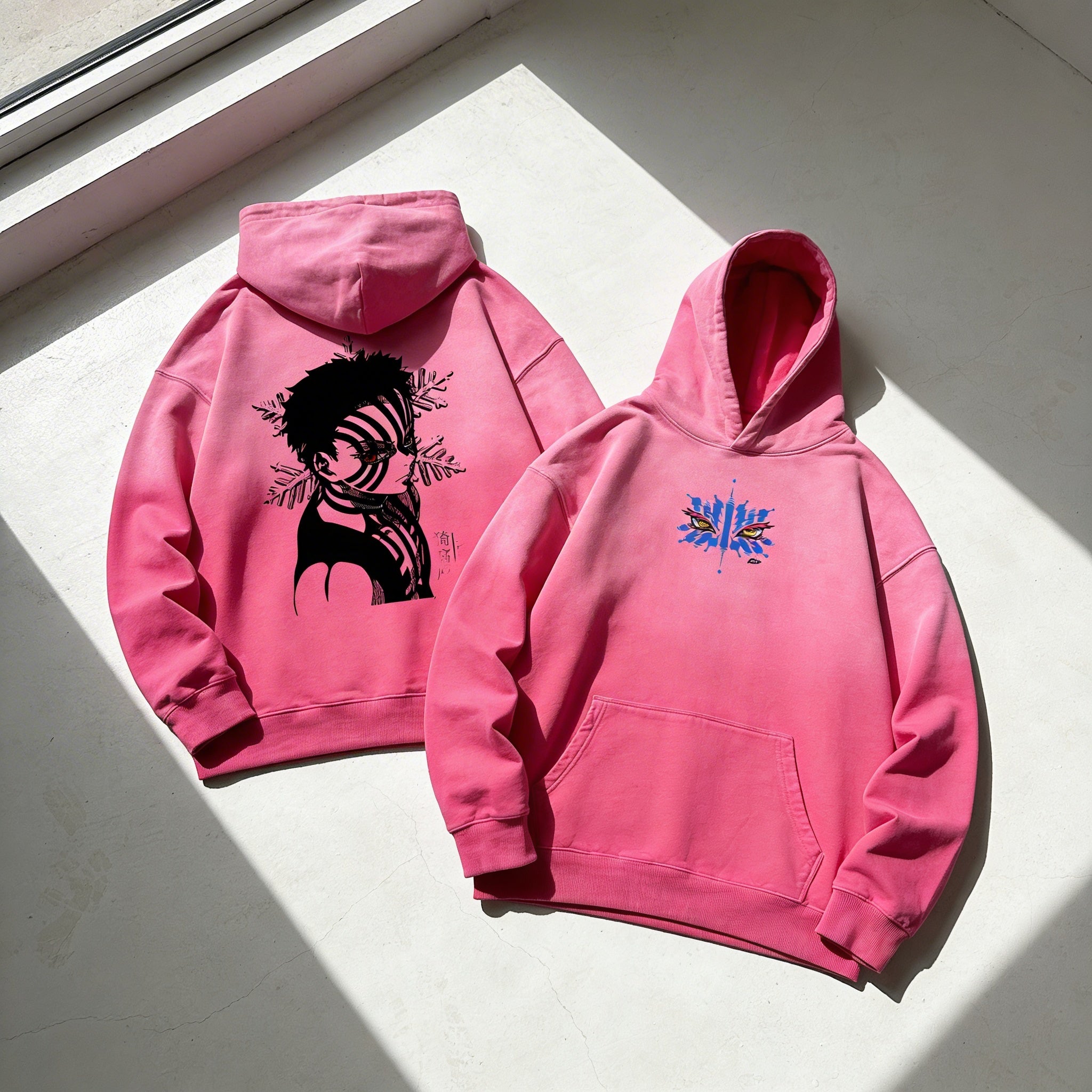 Demon Slayer Sunfade Oversized Hoodie