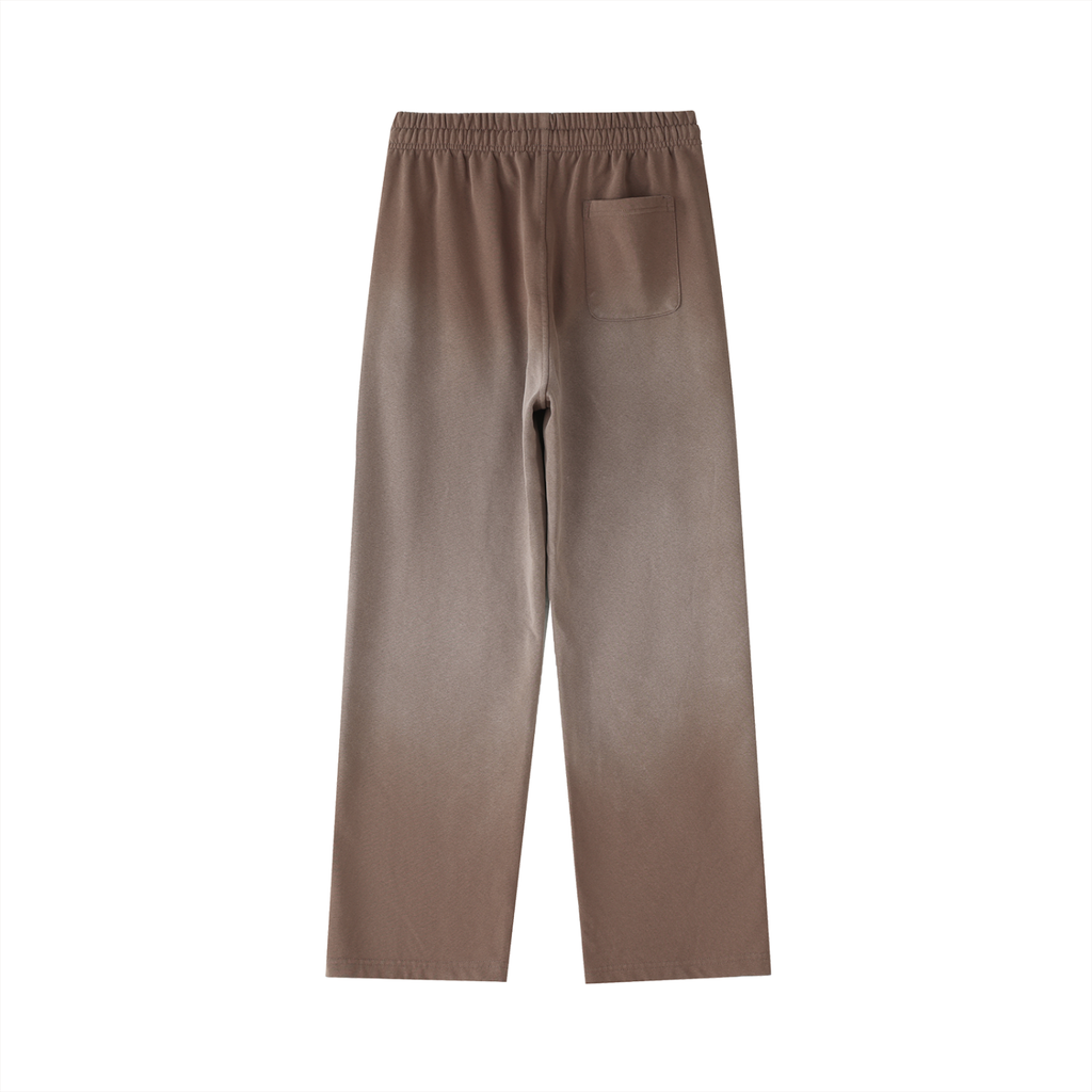Vintage Washed Gradient Straight-Leg Sweatpants