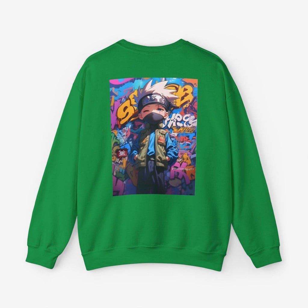 Anime both side Sweatshirt Crew neckDTGEmbroidery