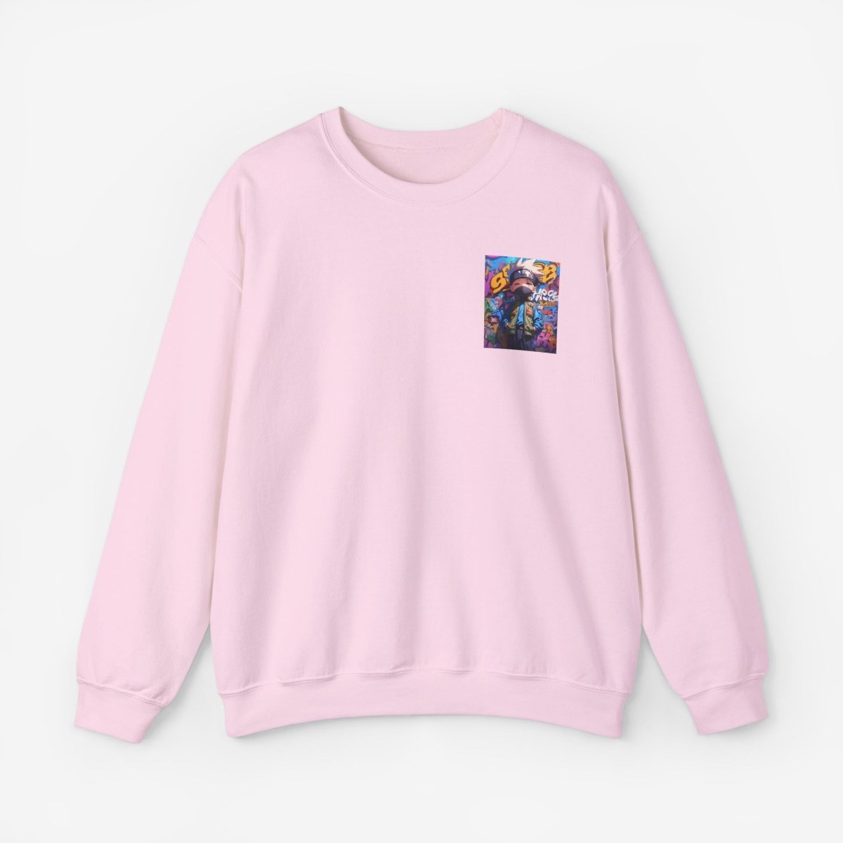 Anime both side Sweatshirt Crew neckDTGEmbroidery