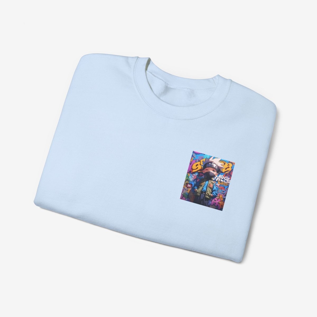 Anime both side Sweatshirt Crew neckDTGEmbroidery