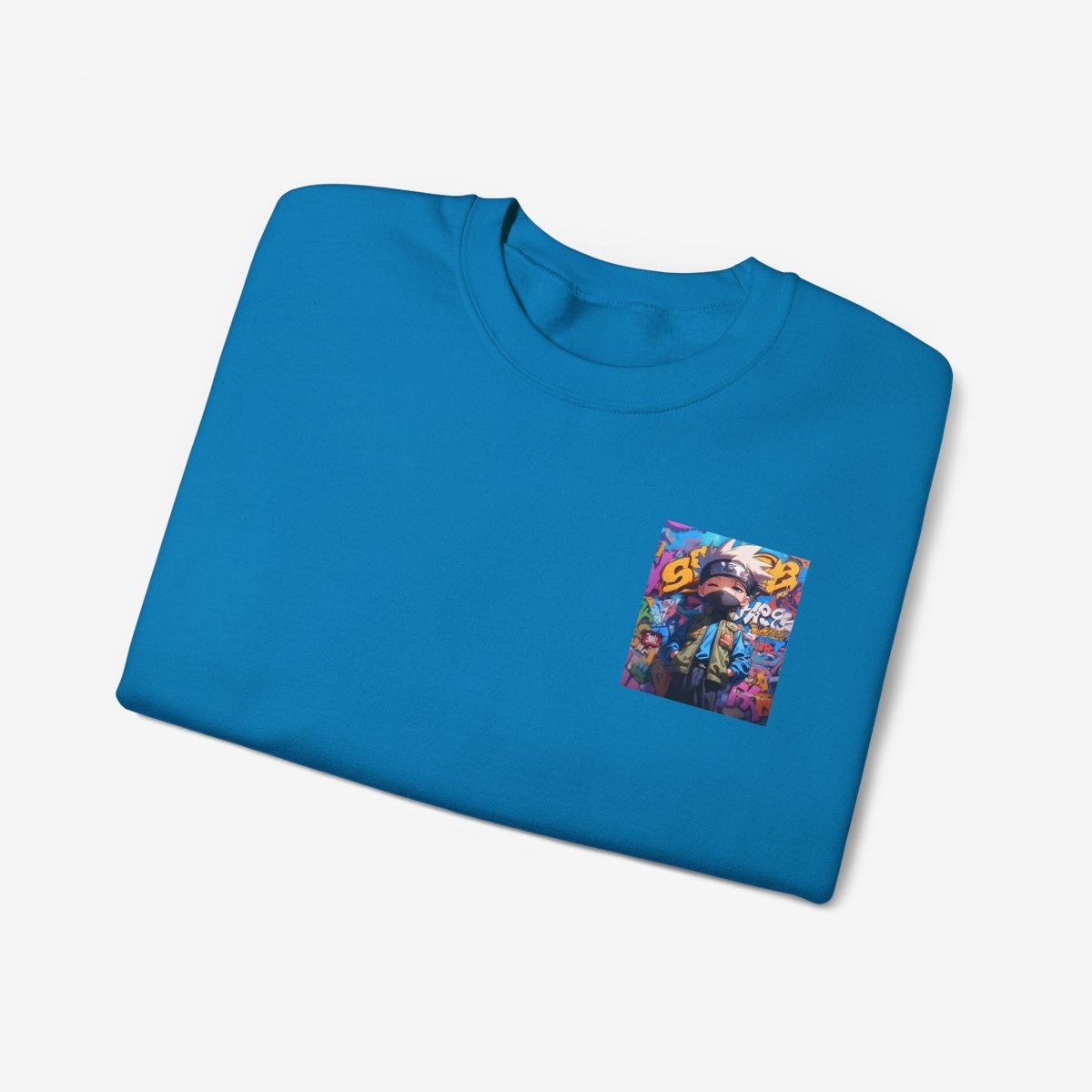 Anime both side Sweatshirt Crew neckDTGEmbroidery