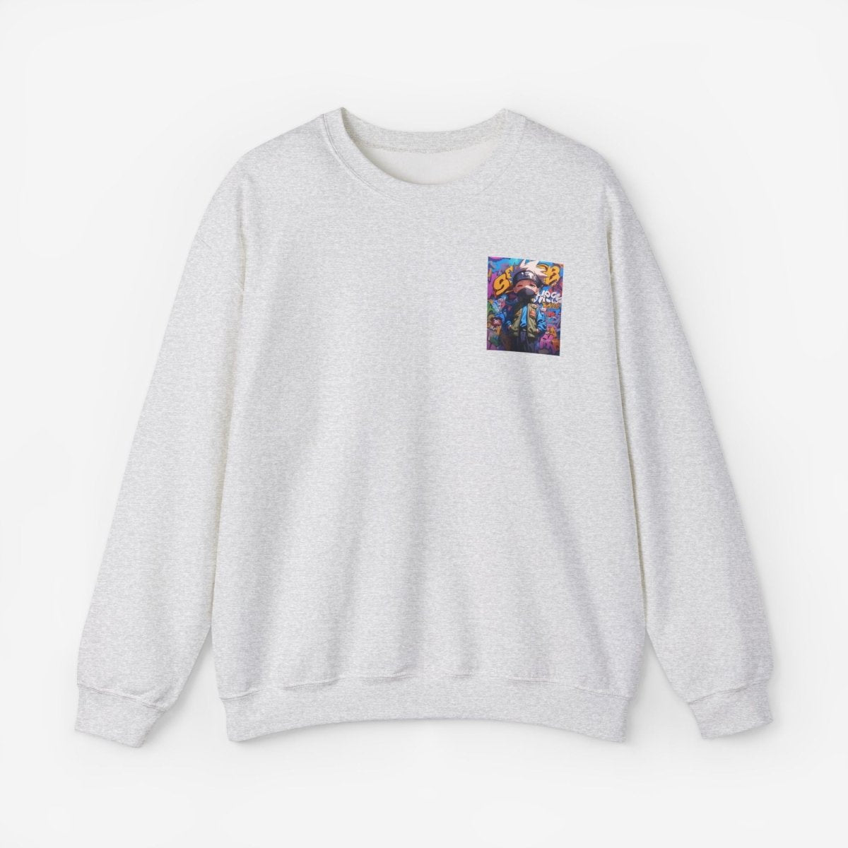 Anime both side Sweatshirt Crew neckDTGEmbroidery