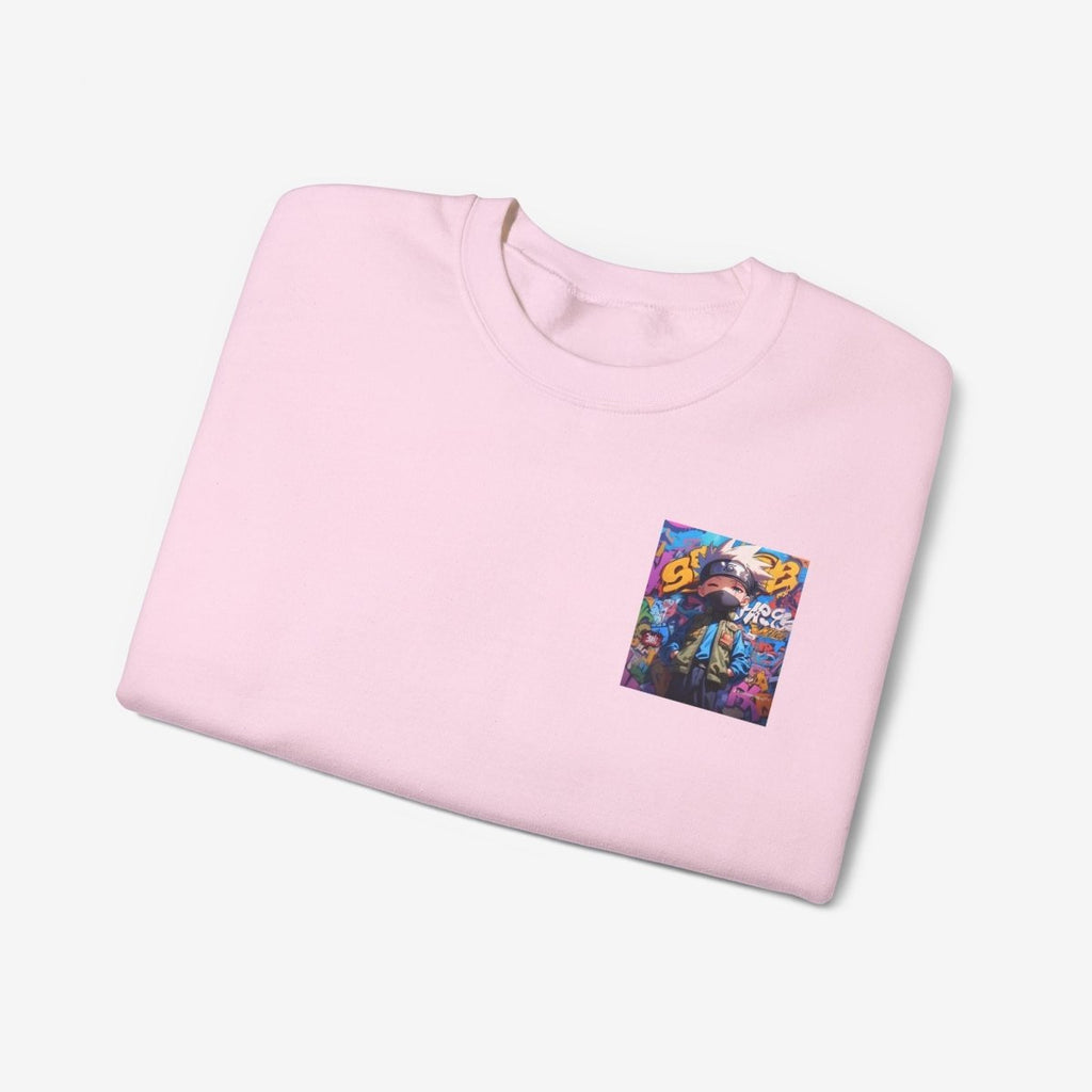 Anime both side Sweatshirt Crew neckDTGEmbroidery