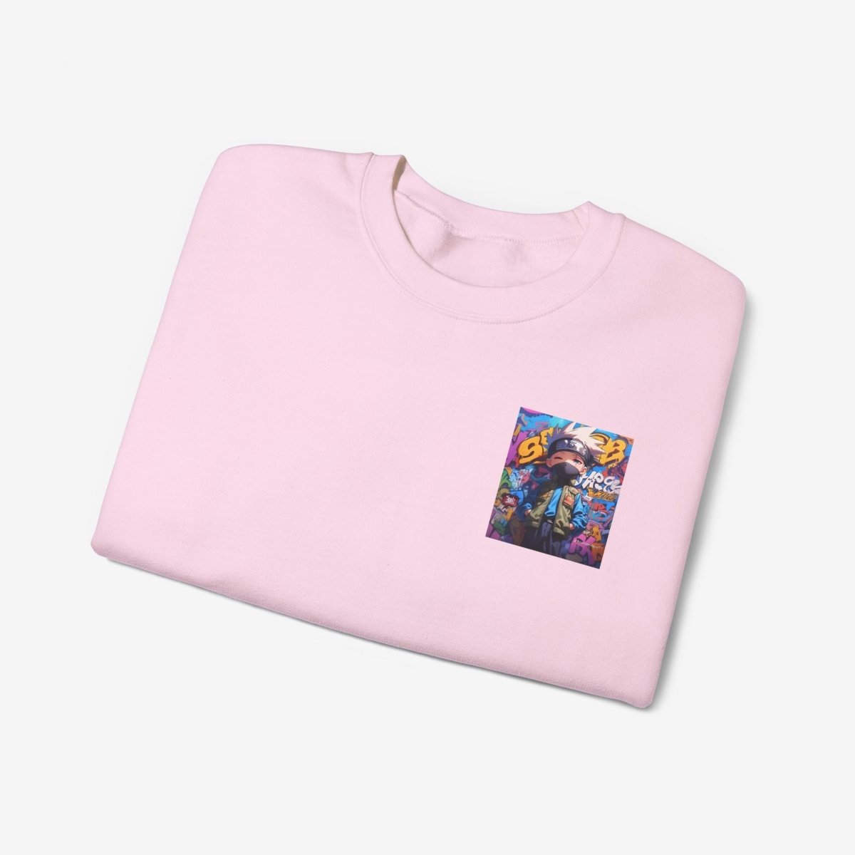 Anime both side Sweatshirt Crew neckDTGEmbroidery