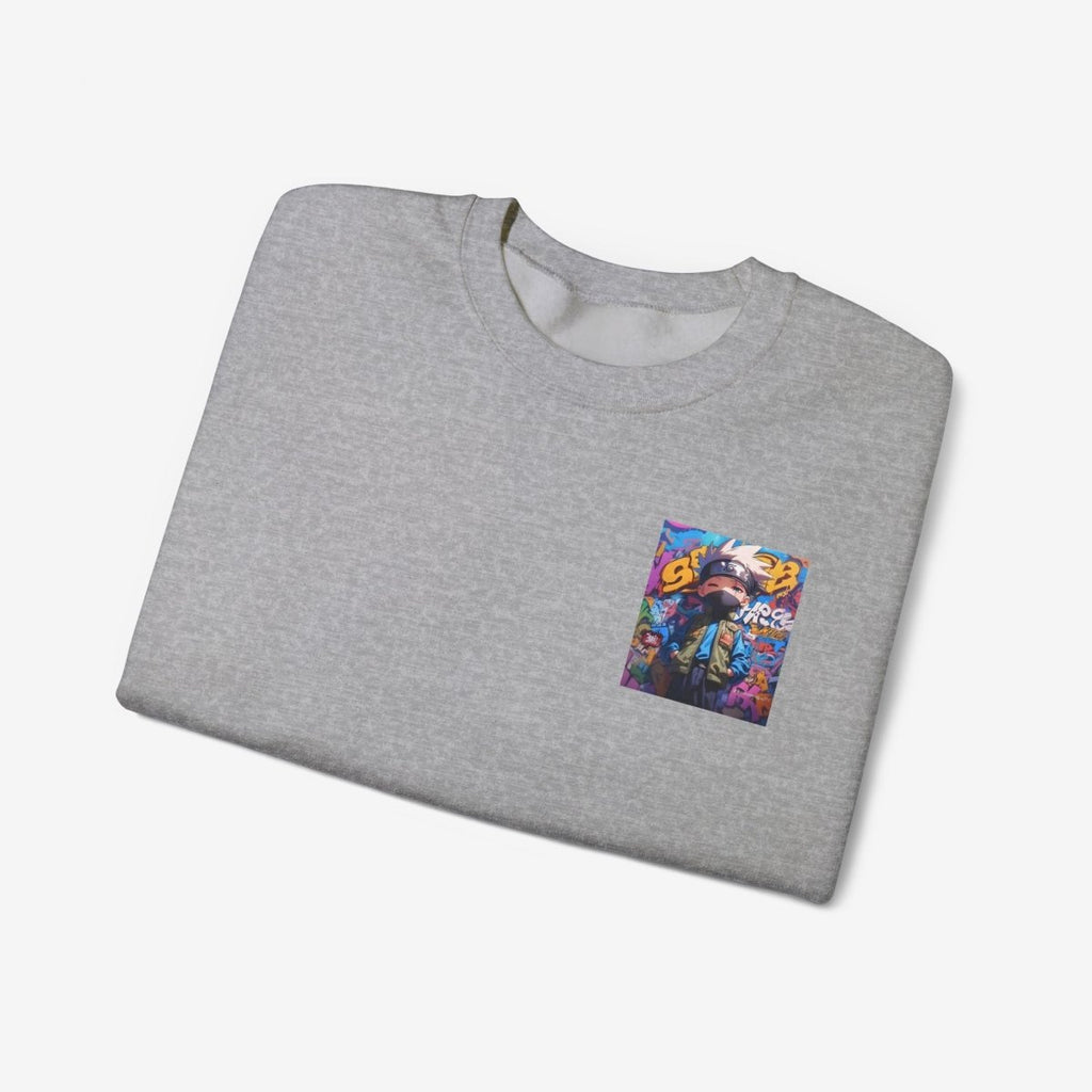Anime both side Sweatshirt Crew neckDTGEmbroidery
