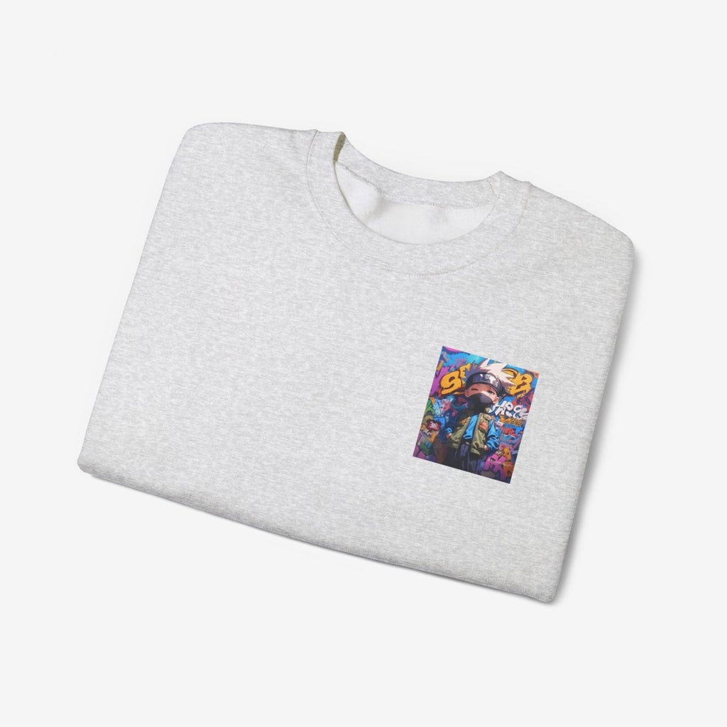 Anime both side Sweatshirt Crew neckDTGEmbroidery