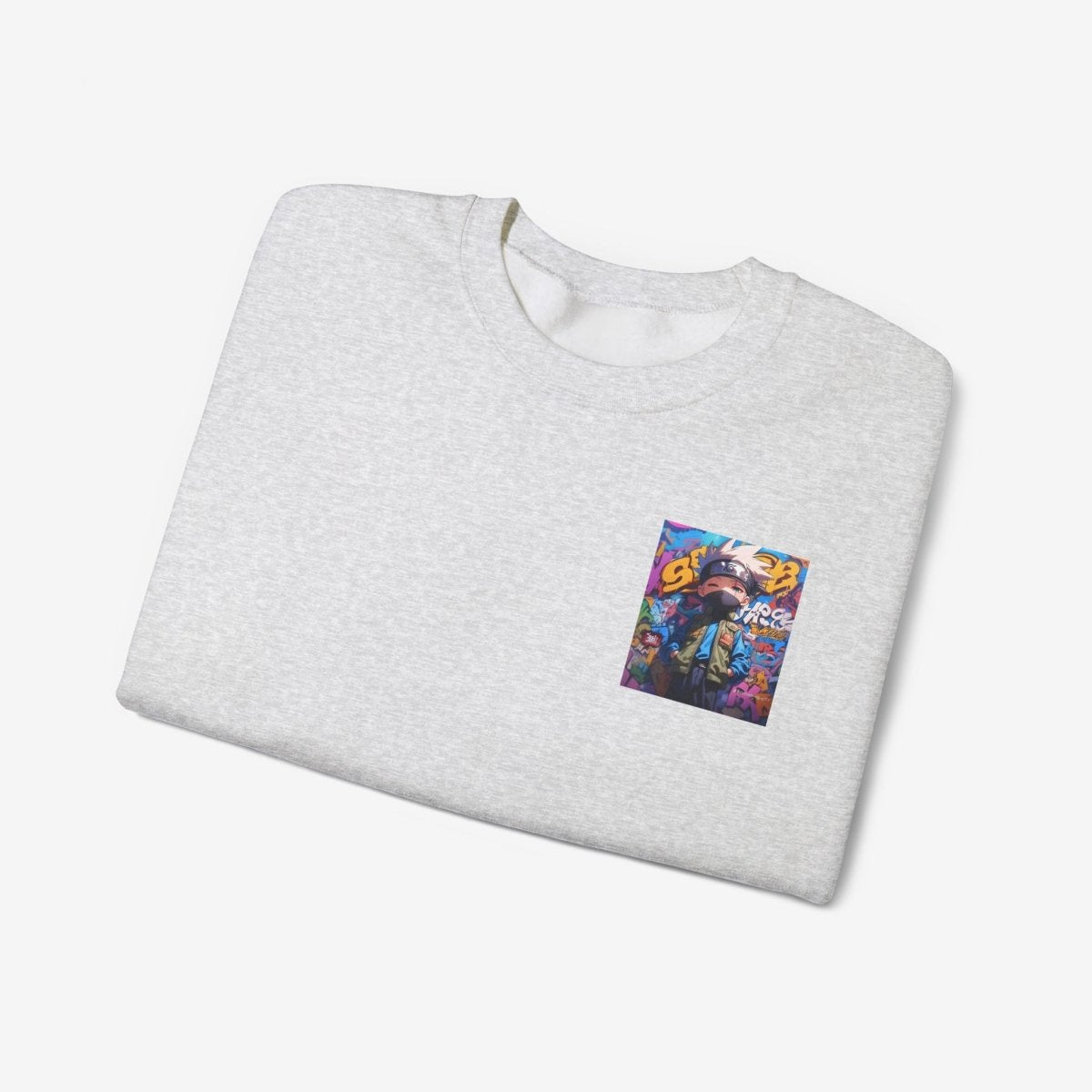 Anime both side Sweatshirt Crew neckDTGEmbroidery