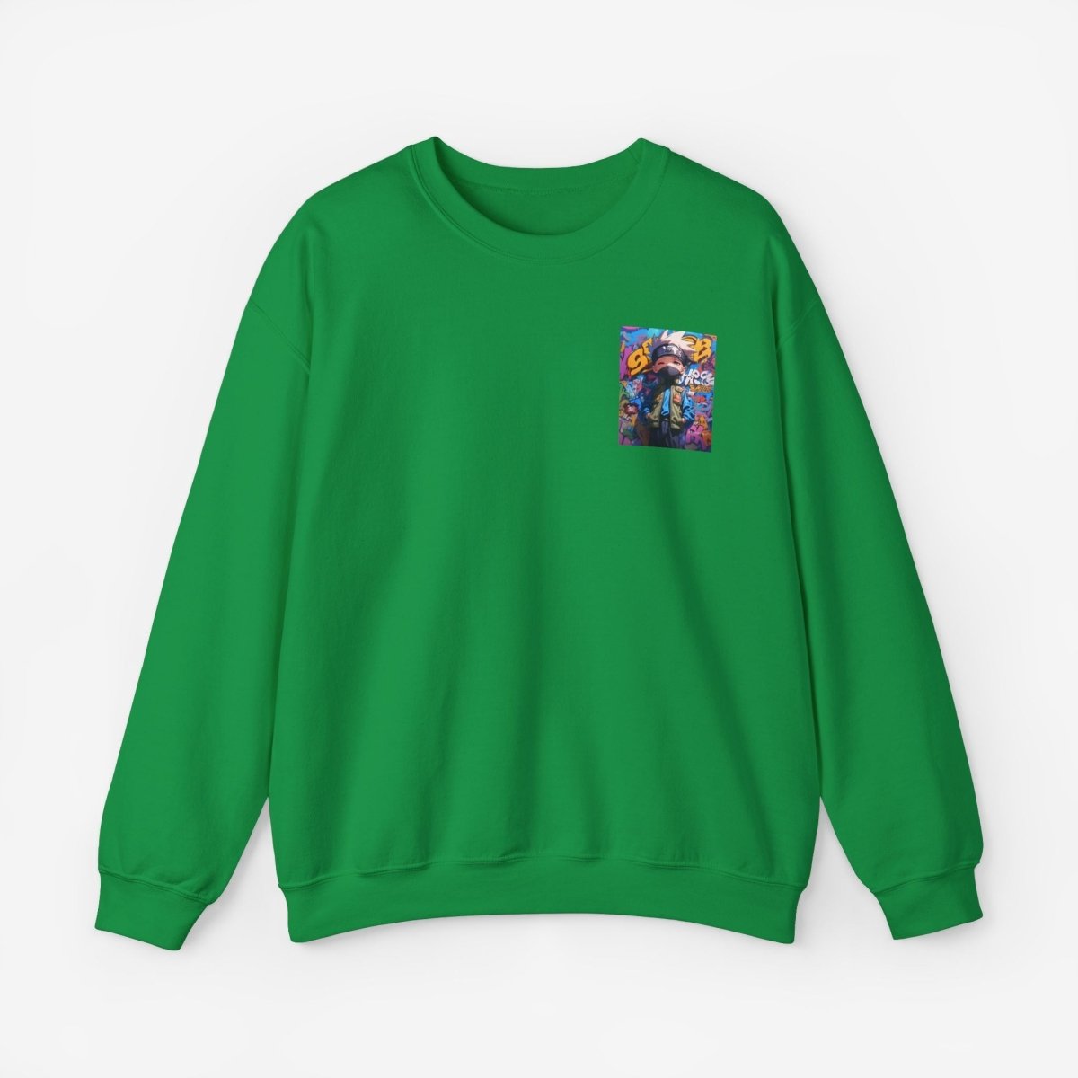 Anime both side Sweatshirt Crew neckDTGEmbroidery
