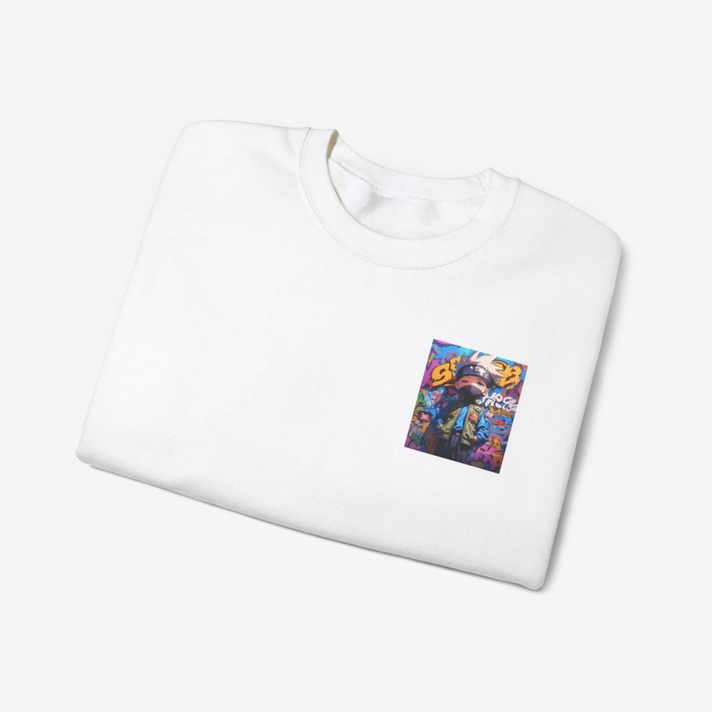 Anime both side Sweatshirt Crew neckDTGEmbroidery
