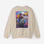 Anime both side Sweatshirt Crew neckDTGEmbroidery