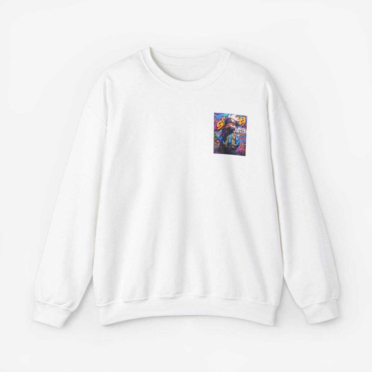 Anime both side Sweatshirt Crew neckDTGEmbroidery