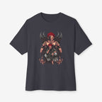 Anime graphics Oversized Tshirt CottonCrew neckDTG